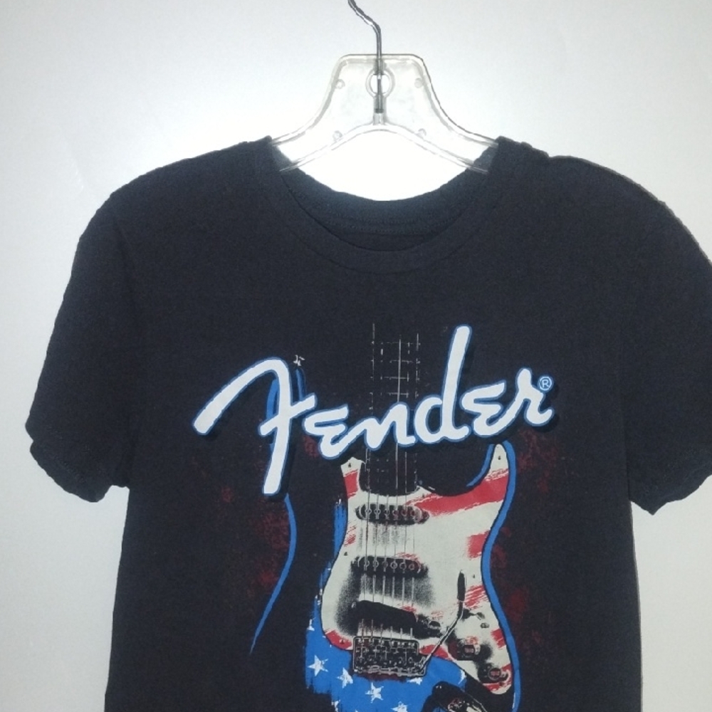 Fender Kids Black and Blue Graphic Tee